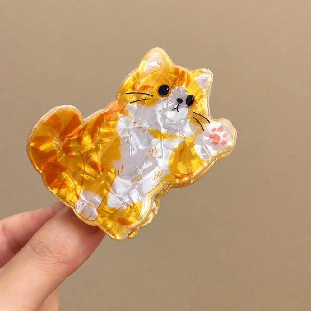 Cartoon Kitten Jaw Shark Clip Acrylic Hair Clips Cute Hair Claw Clips for Women Girls