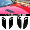 Bilhuvens Lufthål Dekorationsskydd Motorvärmeavledningsutlopp Ramdekor För Kia Stinger 2018- Yttre Lister