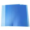 10PCS Blue 20 Holes A5 Transparent PP Binding Film Cover Puncher Document Folders Ket