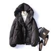 Winter Fashion Down Short Jacket Women Thick Warm Hooded Puffer Coat Outwear