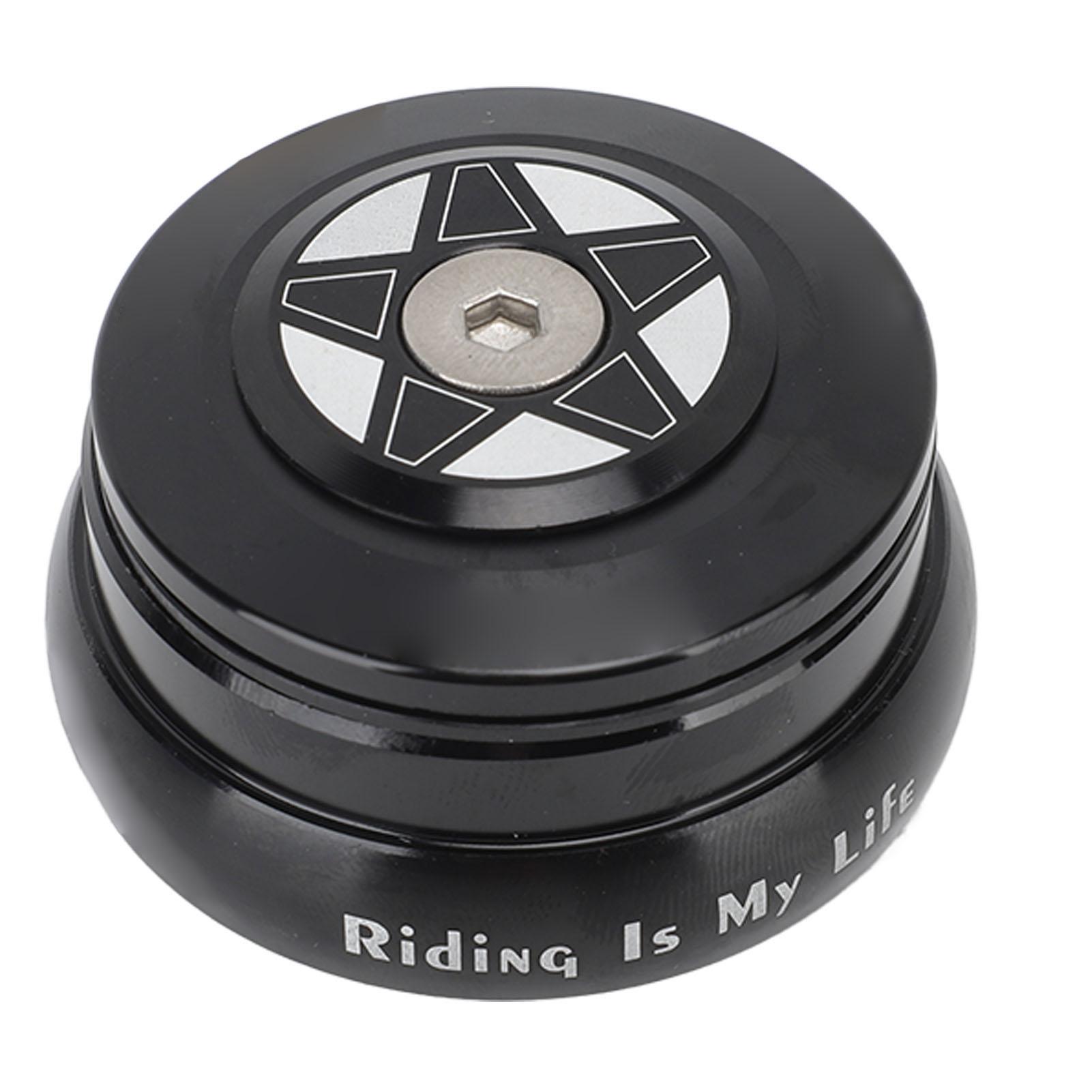 

Bike Headset Aluminium Alloy Star Nut Double Sealing Bearing Accessory for 44‑50.6mm Tapered Steerer for 1.5in Front