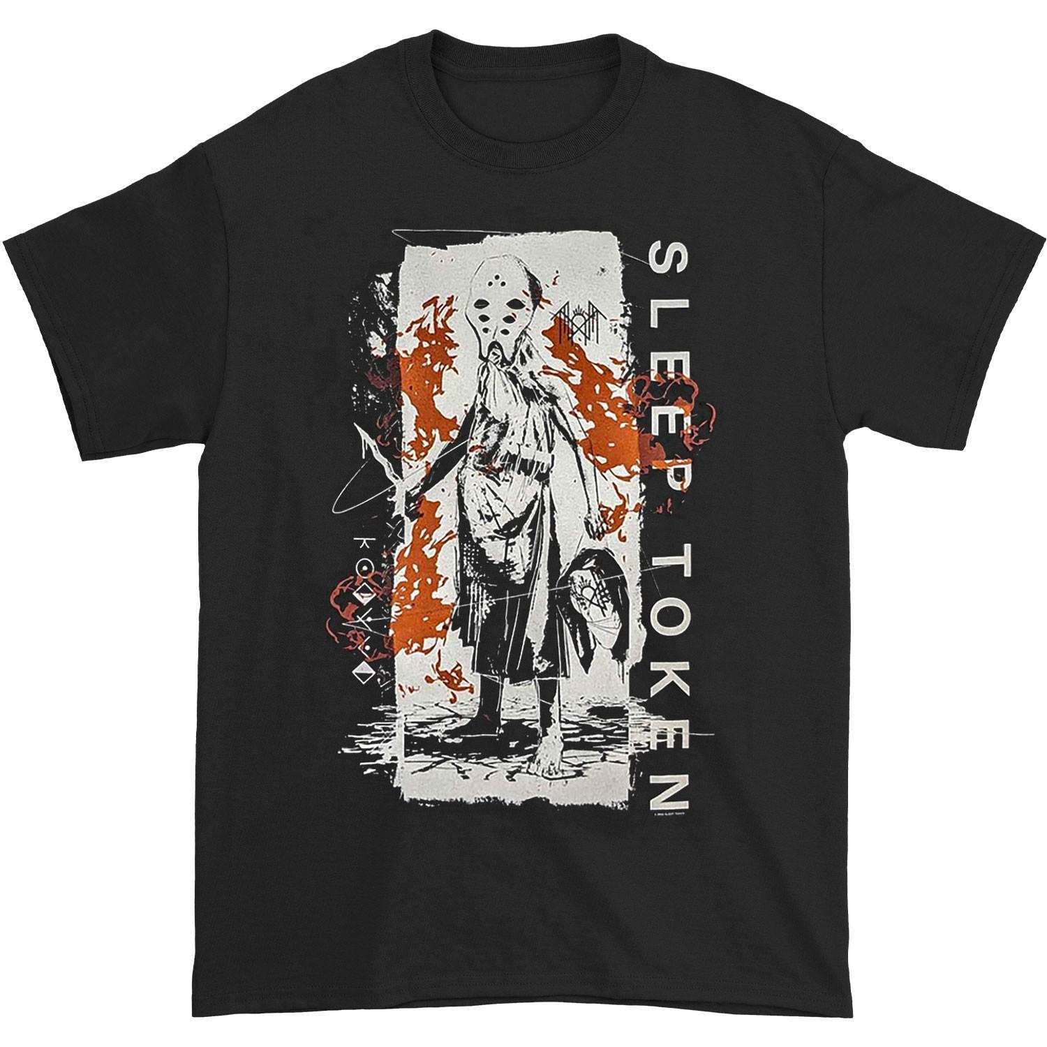 Men s Sleep Token Euclid Slim Fit T-shirt Large Black S