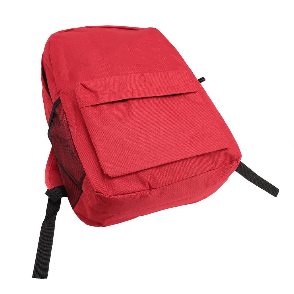 Red Canvas Backpack Printed School Backpack Lightweight Soft School Backpack with Adjustable Shoulde