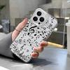 Musical Notes Clear Phone Case For IPhone 16 13 15 11 Pro 12 14 17 Pro Max  17 Air 15 Plus Shockproof Cover Silicone Soft Fundas