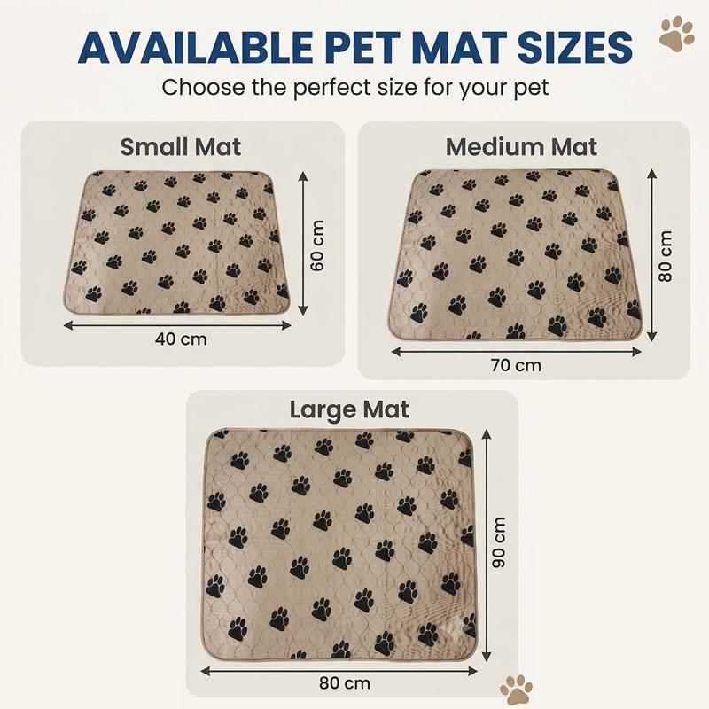 Dog Pee Pad Reusable Washable Dog Urine Mat Car Seat Floor Sofa Waterproof Absorbent Puppy Cat Training Diaper Mat Pet Supplies