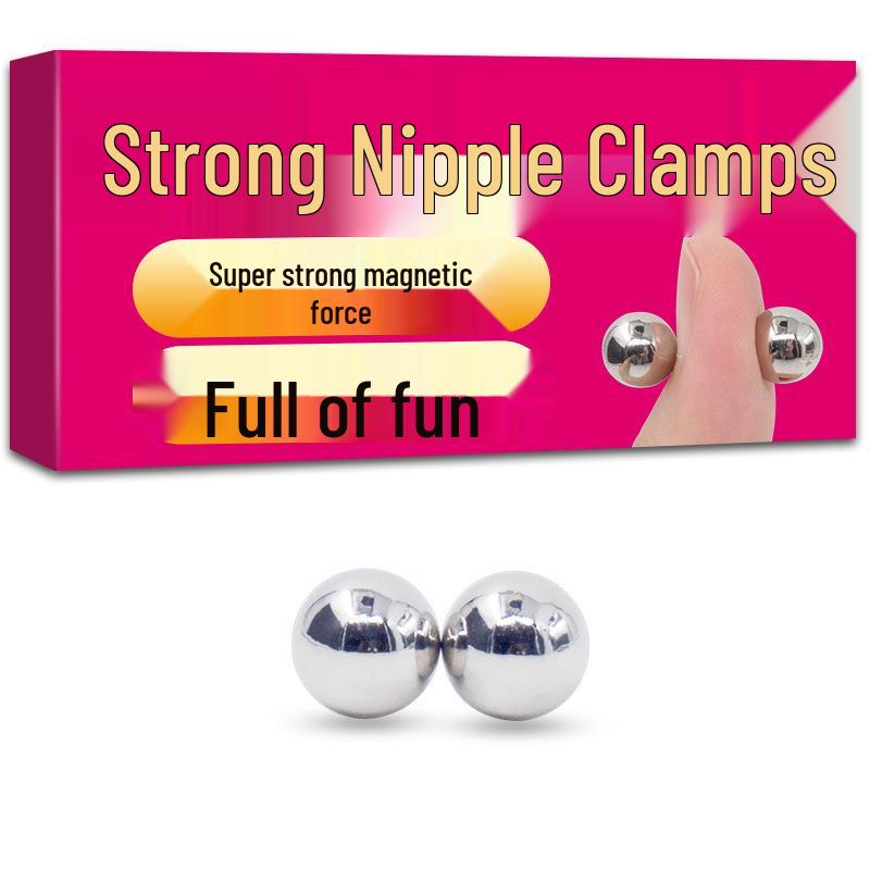 Strong Magnetic Nipple & Labia Clamps: Erotic Teasing Toys for Couples