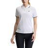 Fila Athletics Tennis Series Soft Comfortable Casual Versatile Short Sleeve Polo Shirt Women Tops Jade-White A11W523133F-WT