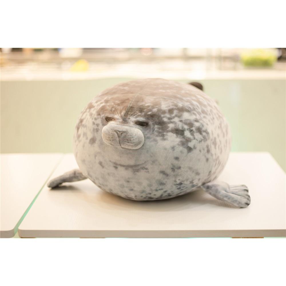 Elastic Crystal Osaka Seal Plush Toy Cushion Cute Aquarium Doll