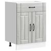VidaXL Kitchen Cabinet Lucca Sonoma Grey Engineered Wood, Sink Unit, Kitchen Cabinet with Drawer, Cabinet 853733