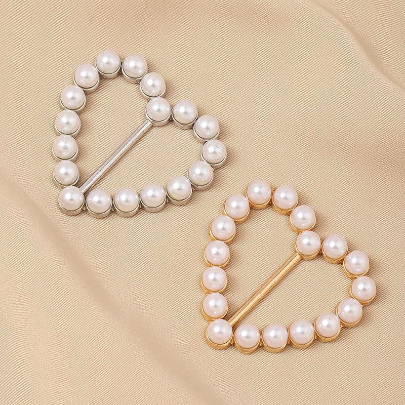 Scarf Ring Clip -T-shirt Ties Clips Clothes Corner Knotted Button for Women Fashion Metal Round Circle Shirt Clip Buckle