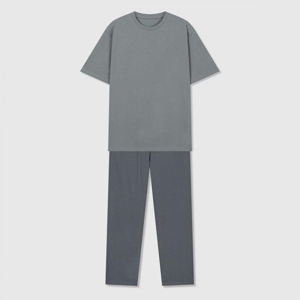 

[spao] Askin CoTTon ShorT Sleeve T shirT+9 parT panTs Uni Sploc25u01 T Gray/90