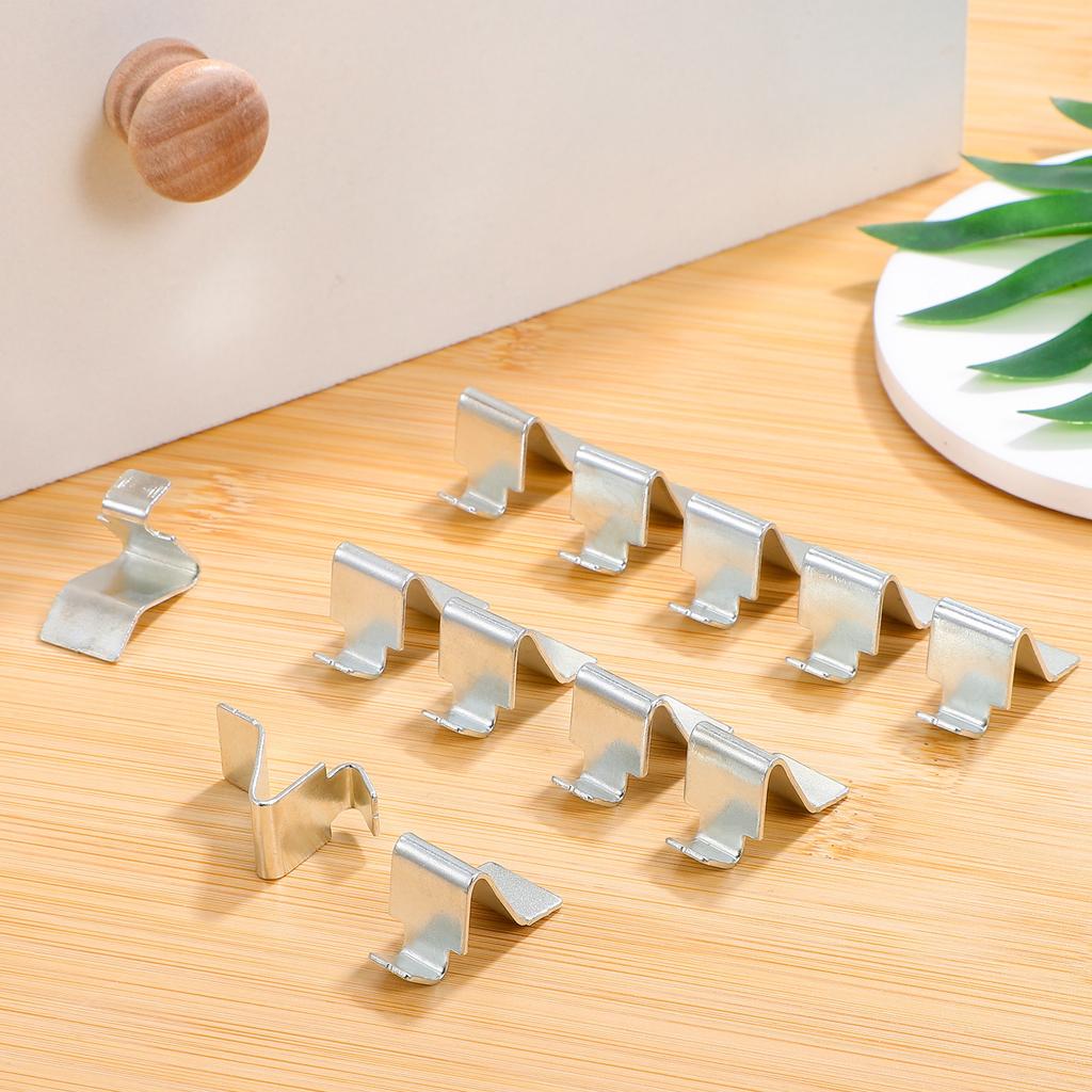 10Pcs Cabinet Shelf Clips Metal Heavy Duty Support Sturdy File Cabinet Accessories for Shelving and Bookcase Metal Clips