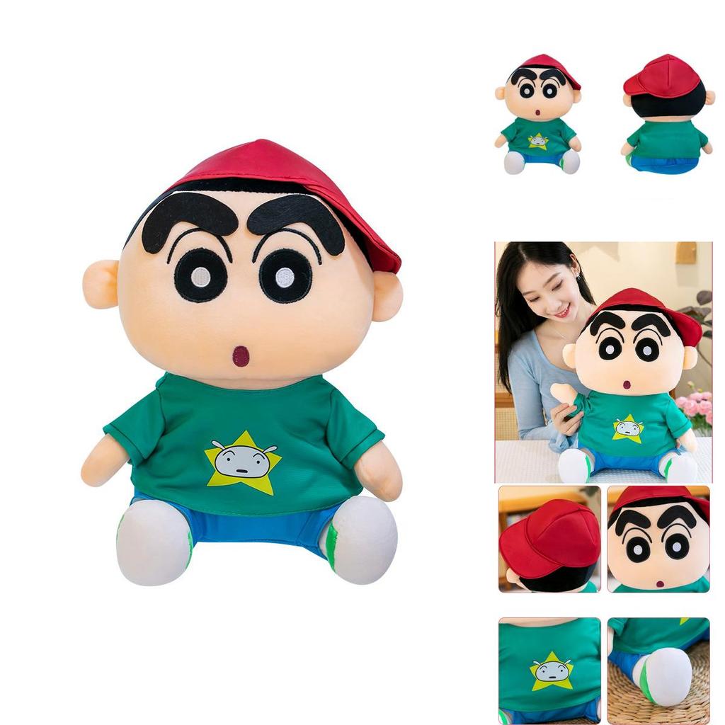 Adorable Peluche Crayon Shin Chan Modèle Sweat à Capuche Douce et Câline Poupée Pour Enfants