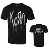 Top Korn Graphic Cotton Band Tshirt Unisex Summer Short Sleeve Fashion Brand Tee Luxury Casual Vintage Tees