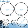 Pool Sand Filter Pumps Gasket Repair Set With L Shape O-Rings And Air Release Valves For Leak Prevention And Sealing