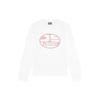 DIESEL Sweatshirts Men's White Crew Neck Moderate Regular A064940HAYT-WH