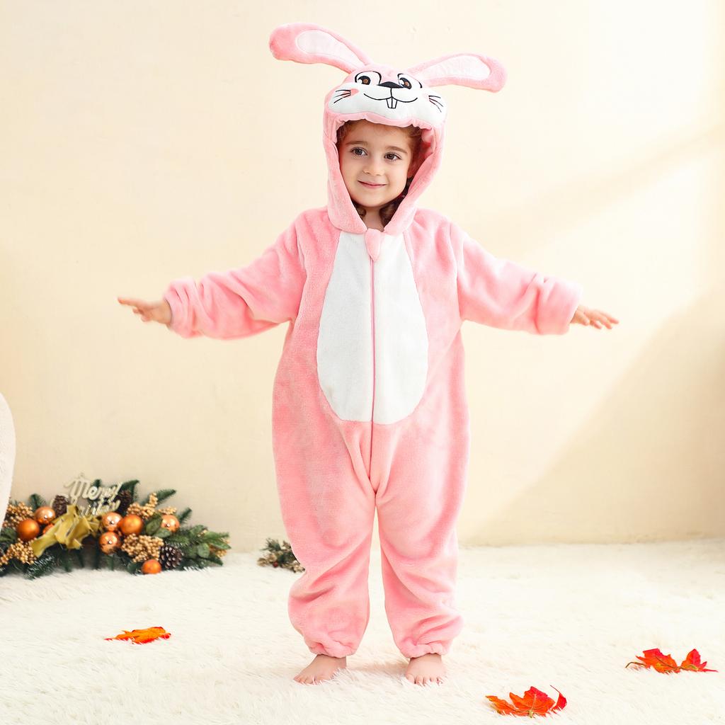 Tuta per Bambini, Tuta Calda in Flanella, Tuta da Arrampicata a Forma di Animale