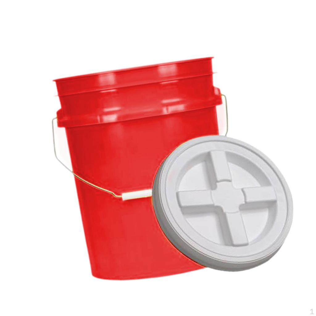 , Multifunctional, Reusable Bucket Food Container with Screw Lid for Fishing, Home Use And Car