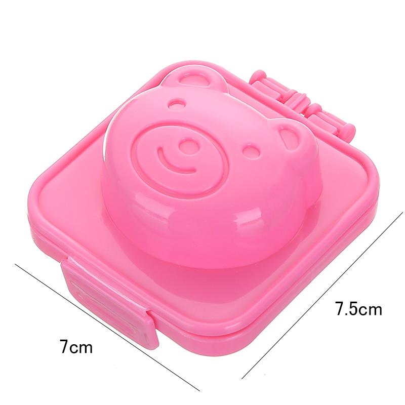 Egg Mold Cute Cartoon Baby Rice Ball Mold Egg Ring Bento Accessories Rabbit Bear Fish Decorating Tool Kitchen Gadgets