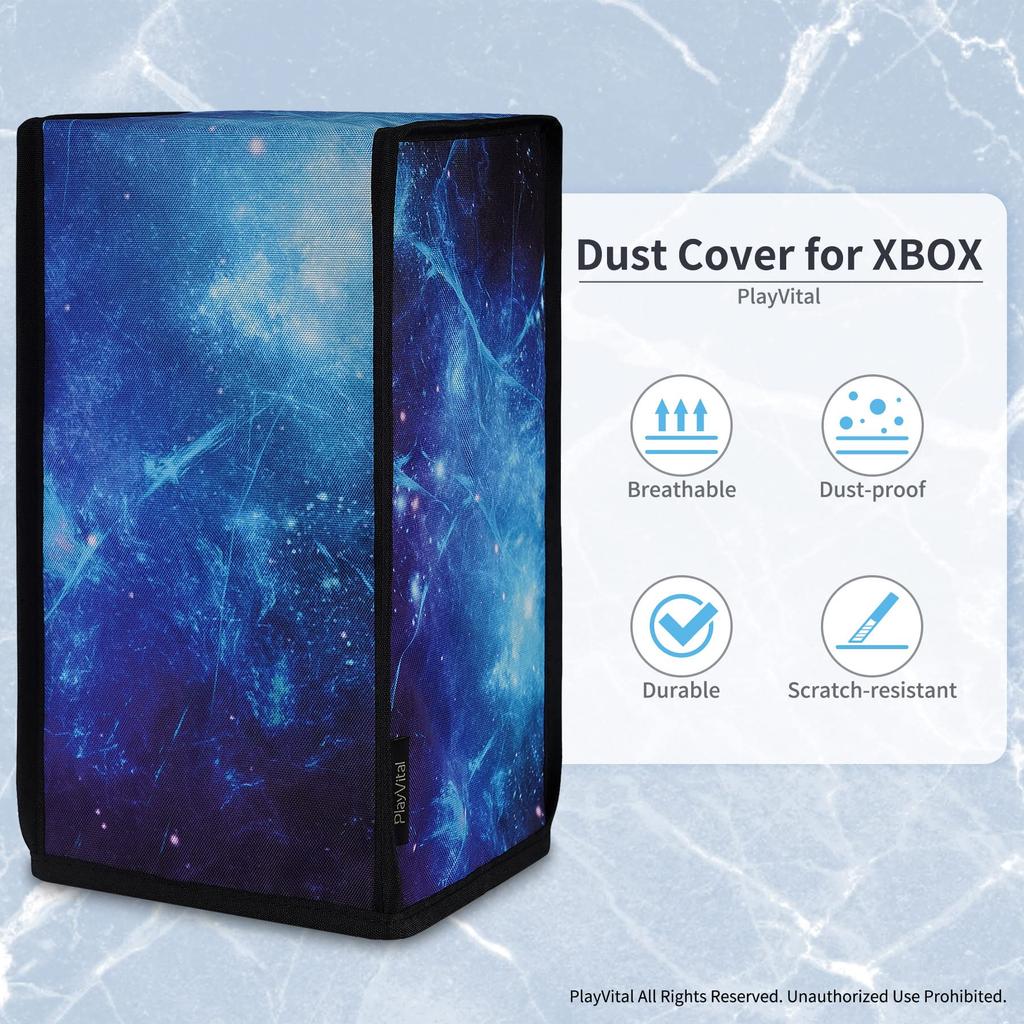 PlayVital Nylon Dust Cover for Xbox Series X Soft and Clean Lined Dust Waterproof Cover Sleeve for Xbox Series X Consoles (Vertical Type) Consoles,