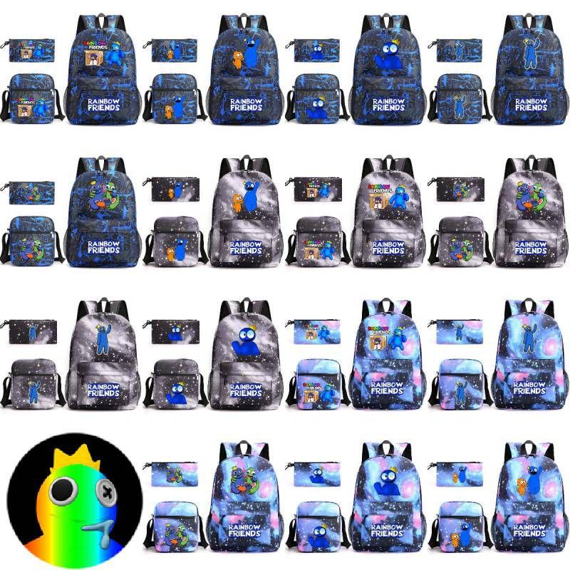 Roblox Rainbow Friends Large Capacity Backpack Set With Pencil Bag And Messenger Bag