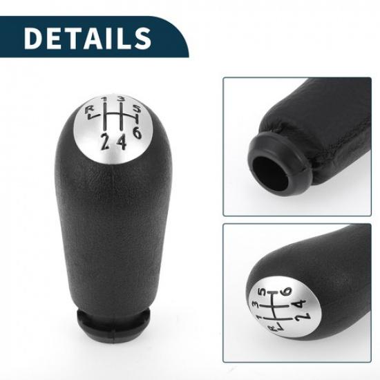 6 Speed Gear Shifter Knob No8200079112 for Renault Captur I 2013- Plastic