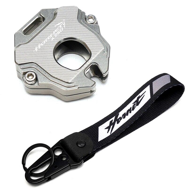 CB750 Motorcycle Accessories CNC Key Case Cover Shell Embroidery Badge Keyring For HONDA Hornet CB 750 HORNET 2023