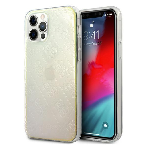 Guess Guhcp12M3D4Girbl Iphone 12/12 Pro6,1 Opalowy/Iridescent Hardcase 4G 3D Pattern Collection