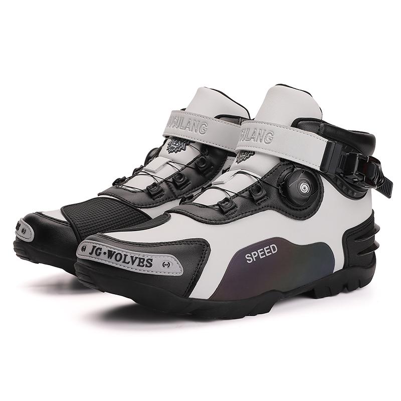 Männer Frauen Motorradstiefel Ritter Outdoor Reiten Rutschfest Winter Sneaker Schuhe Fahrrad Bergrennen Straße Geschwindigkeit Herbst