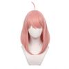 LVMEY Anime tēls Anya Cosplay parūka Anya Forger Rozā īsa maskēšanās kostīms Karstumizturīga parūka Cosplay aksesuāri Parūka Helovīns Ziemassvētki Skola