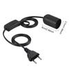 Plastic Black E27 Ceramic Heating Strip Independent Lamp Holder for Reptile Tortoise