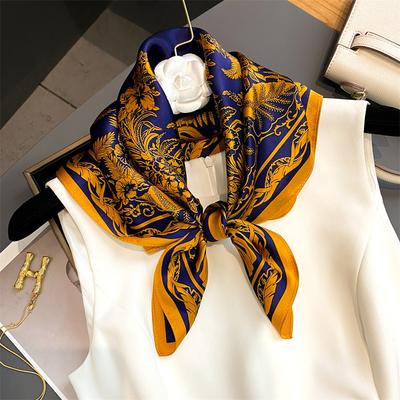Pure Silk Scarf Women Spring Summer Square Neck Scarves Foulard Female Bandana Hiagh Quality Solid Bufanda