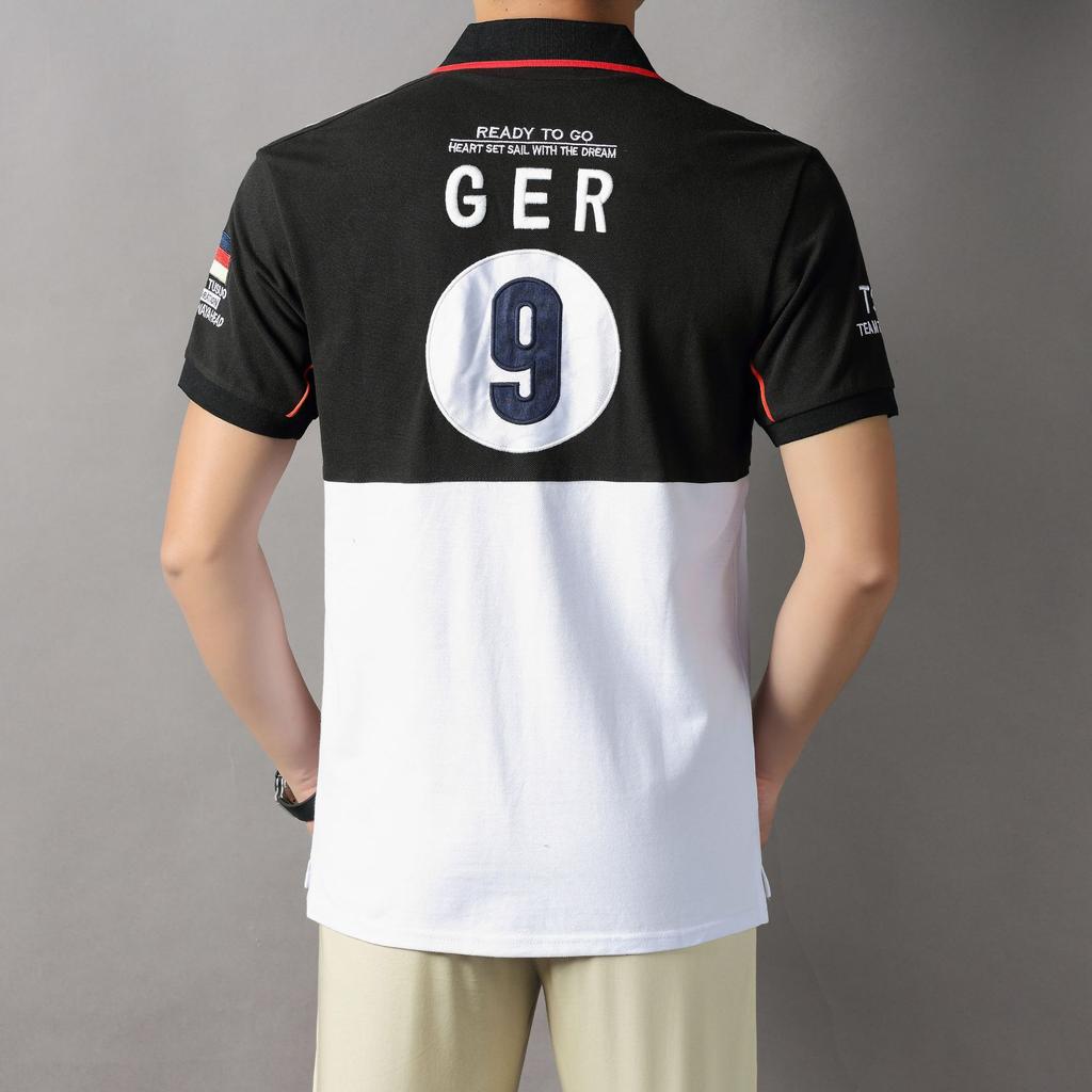 Combed Cotton Short Sleeved Sports and Leisure Polo Shirt for Men