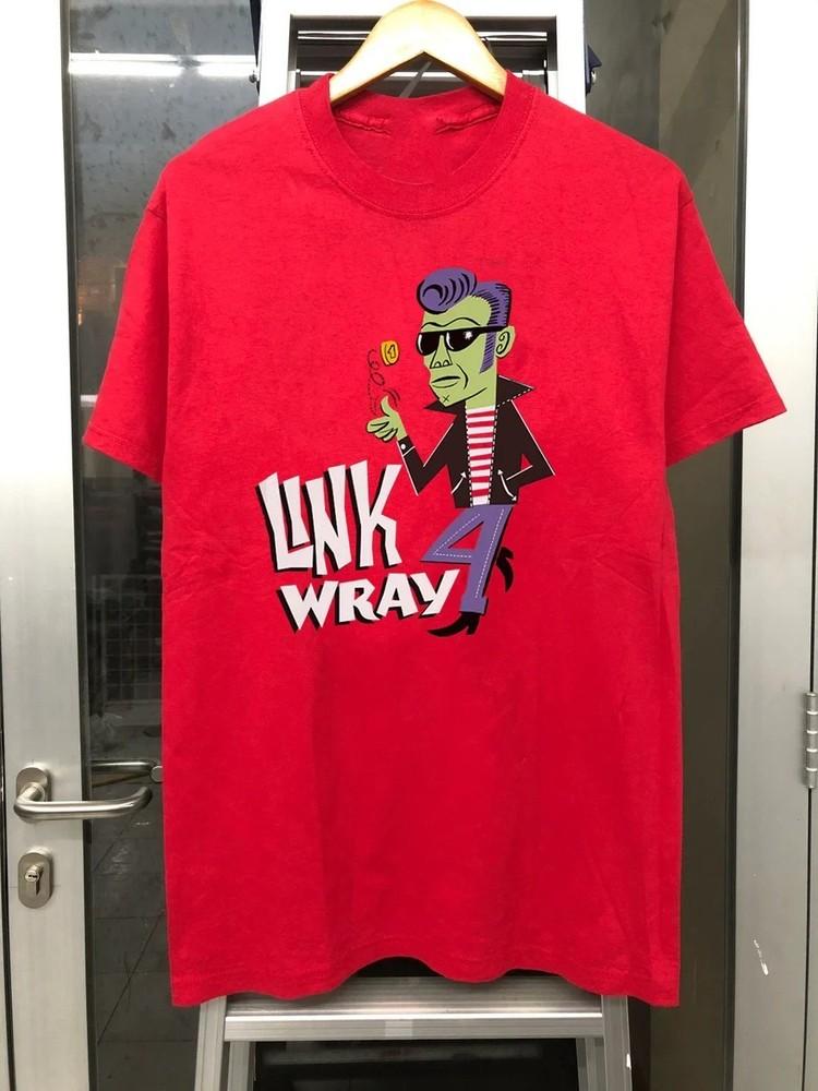 Редкая футболка с логотипом тура Link Wray, полный размер от S до 5XL, красная, BT2016, унисекс XL