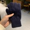 Women Men Cashmere Elastic Outdoor Full Finger Gloves Warm Thick Winter Gloves Mittens