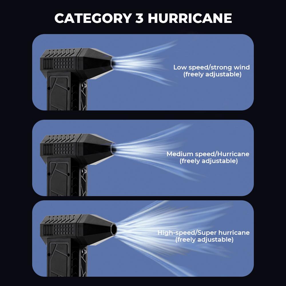 Turbo Fan 990000RPM Powerful Air Blower Turbo Jet Fan Portable Dust Fan Electric Dryer Brushless Jet Blower Outdoor Home Clean