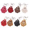 Portable Pet Hair Keepsake Holder Keychain Sturdy PU Leather Portable Designs for Pet Owners Hair Storage Accessory