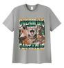 Dream Big Fart Loud Funny Cat Meme Graphic T Shirts Men Women Vintage Cotton T Shirt Casual Oversized Short Sleeve Tops T-shirts