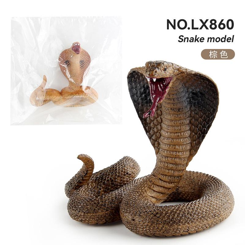 Realistic Pvc Cobra Model Snake For Home Decor With Vibrant Colors And Detailed Features