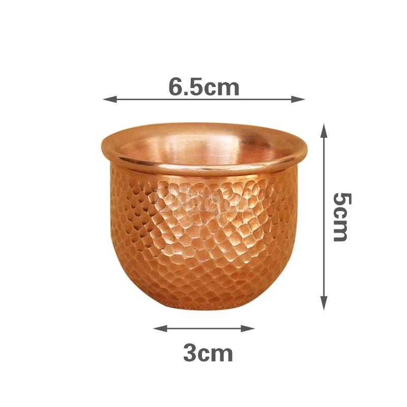Copper Tea Set Cup Handmade Pure Copper Tea Cup Goblet Copper Thickened Handmade Water Wine Cups Coffee Cup Set Tea Set