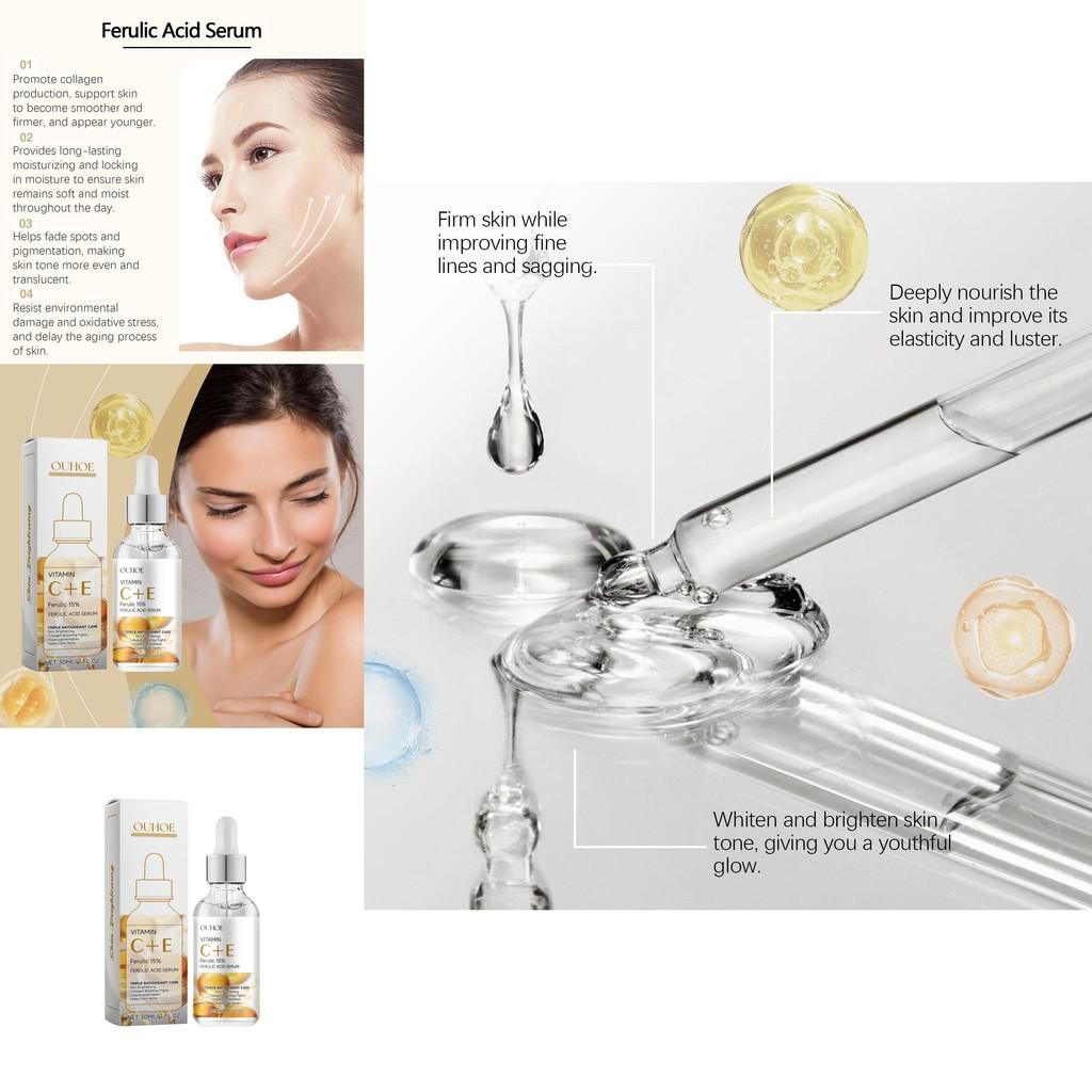 Ouhoe Facial Firming Serum Gentle Daily Hydrating Moisturizing Skincare Essence For Smooth Elastic Skin