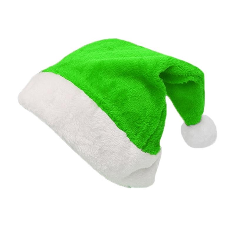 Party Hat MerryChristmas Plush Hat for Festival Family Gathering PartyFavor Props Hat Holiday Cap Decorative Santa Hat