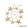 Temperament exaggerated starfish necklace fashion seaside vacation style earrings metal suit accessories women