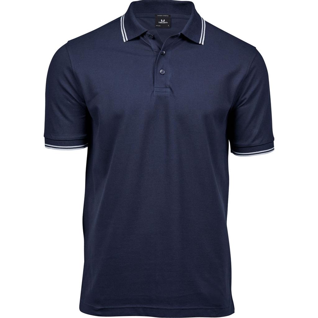 Tee Jays Mens Luxury Stripe Polo Shirt