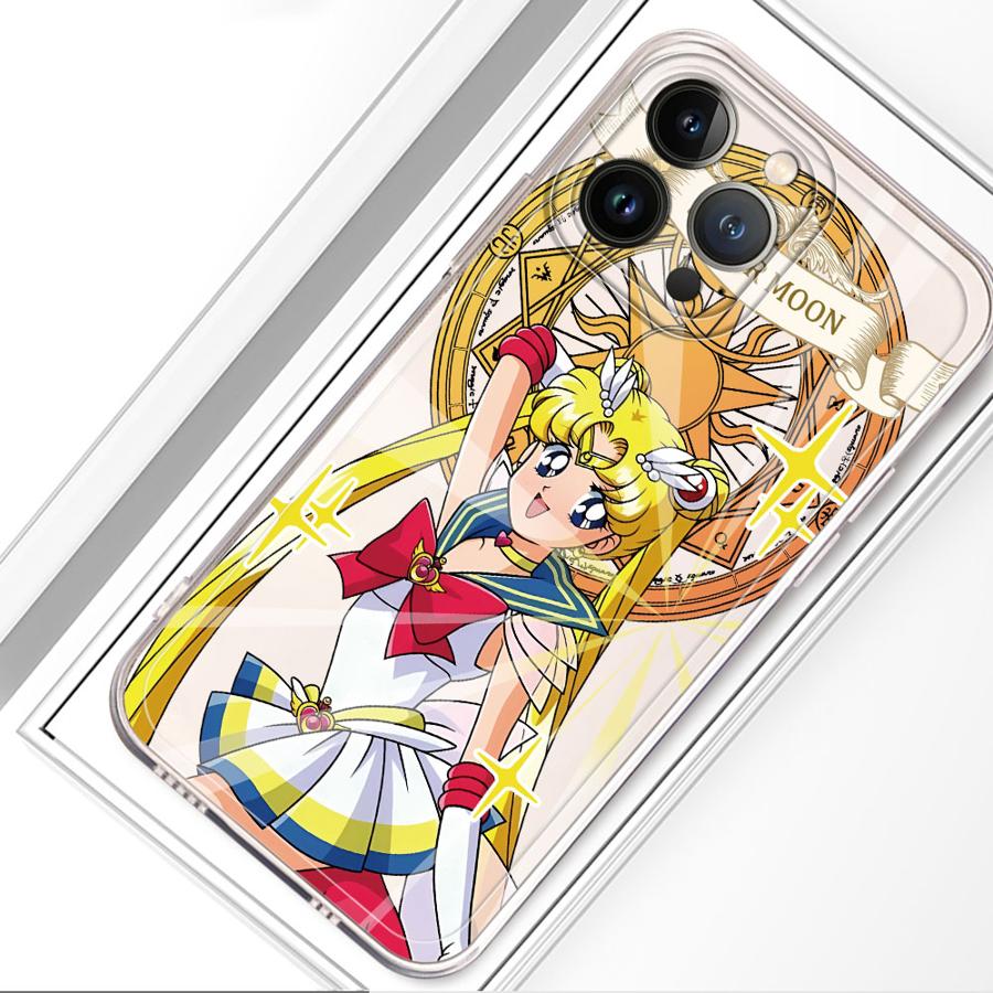 Sailor Chibi Moon Case for iPhone 17 Pro Max 16 XR 13 Pro Air 15 XS Max 14 Plus 11 12 Mini 7 8 Soft Phone Cover