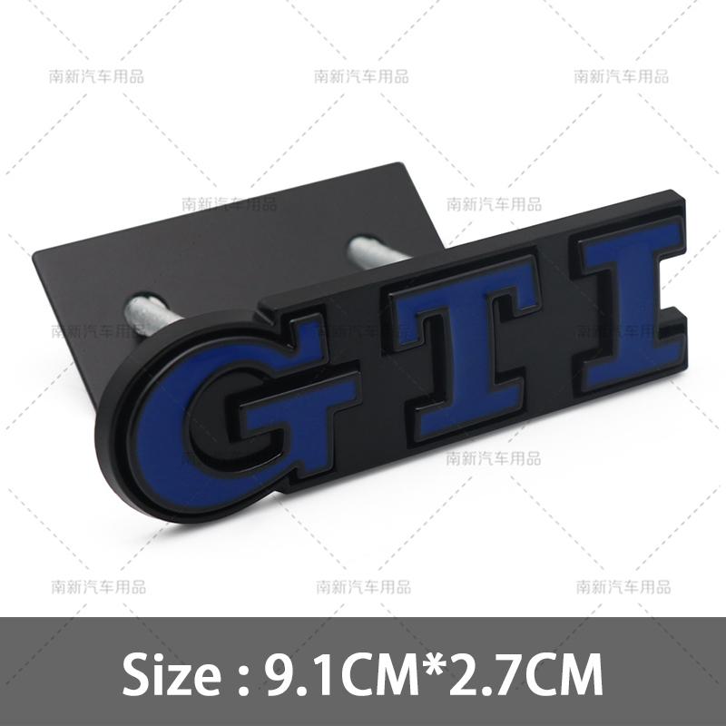 1Pc 3D Metal GTI Grill Emblem Car Front Hood Stickers For Sagitar Magotan Polo Santana Lavida Gran Lavida Lamando Golf