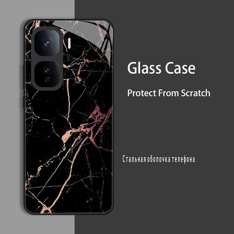 For Vivo IQOO Neo 10 Pro Neo10 Case Cover Tempered Glass Case Hard CoqueBumper For iQOO Z9 Turbo Z9S Pro Z9X Protect Case