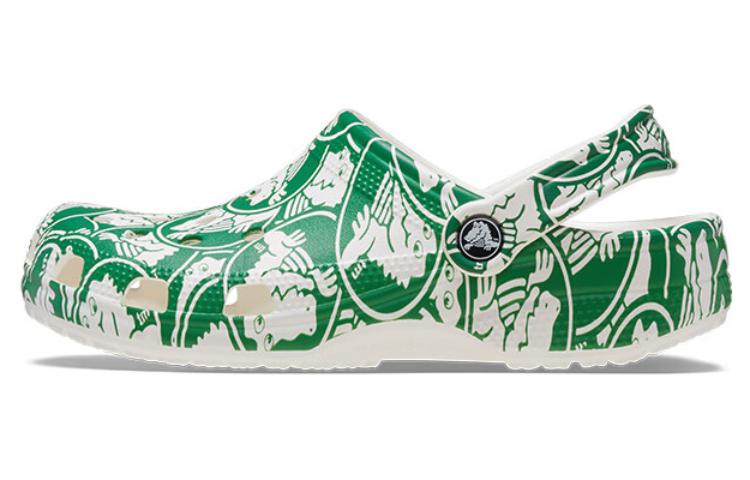 Кроксы Classic Duke Print Сабо Зеленый 210003-3WH 38-39