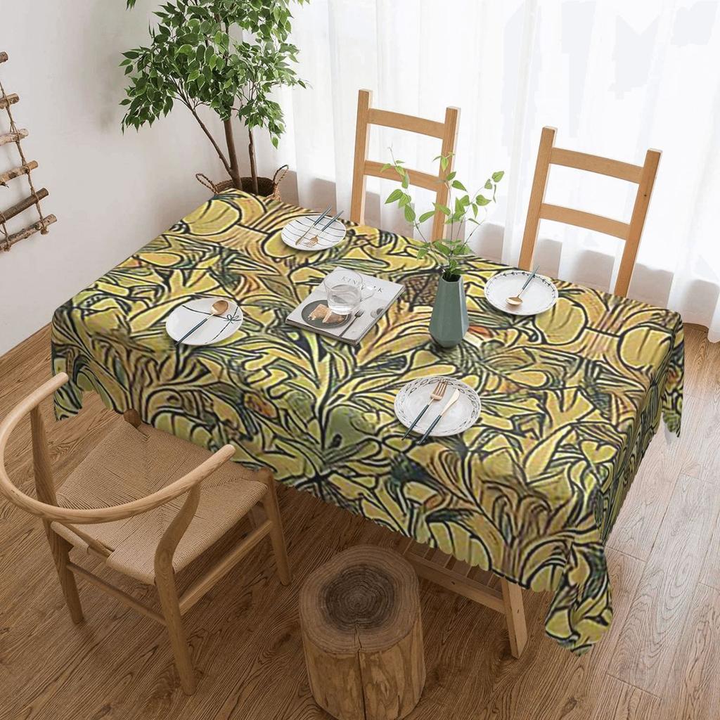 William Morris Bullerswood Custom Rectangular Waterproof Oilproof Tablecloth Table Cover for Dining Events Table Cloth
