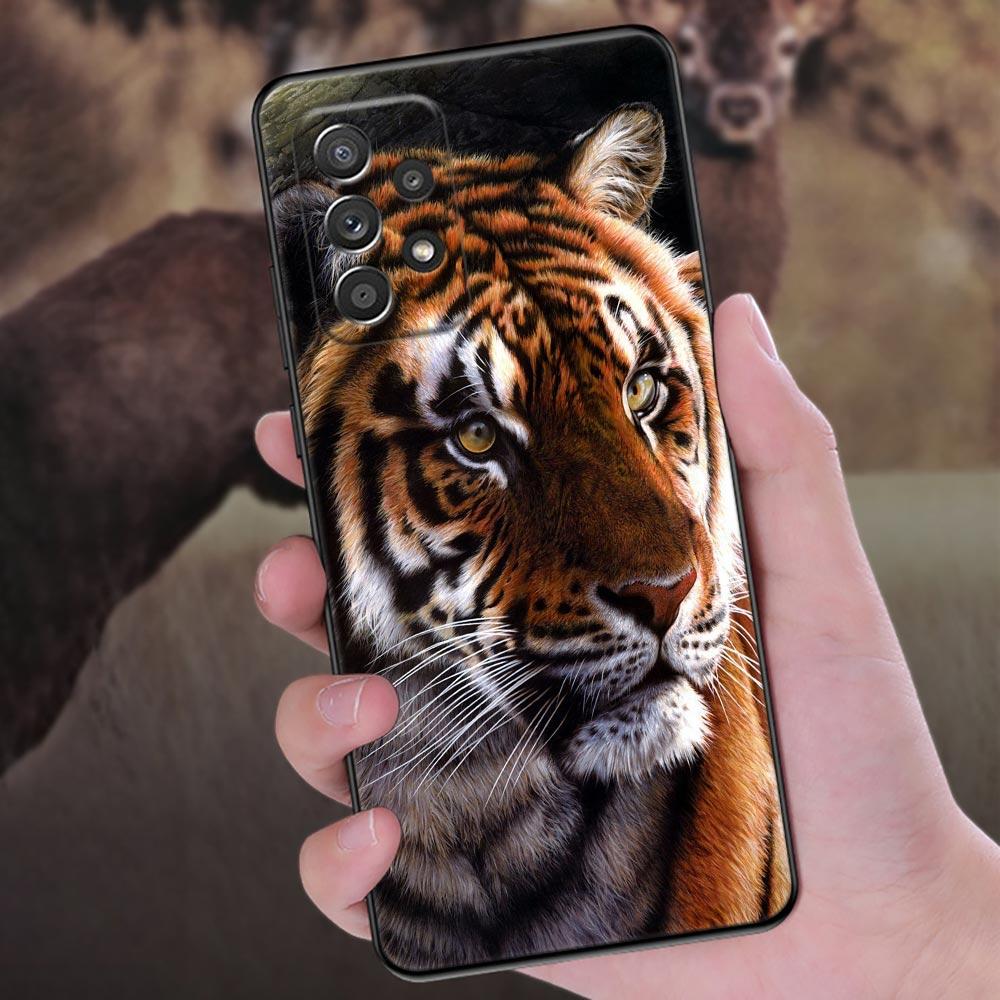 Wolf Lion Tiger Animal Fundas For Samsung Galaxy A56 A55 A36 A26 A16 A54 A52 A72 A35 A34 A25 A21S A14 A06 Case Soft Phone Cover